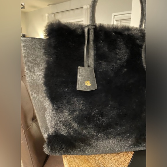 Ralph Lauran Faux Fur Large Tote - Picture 4 of 11